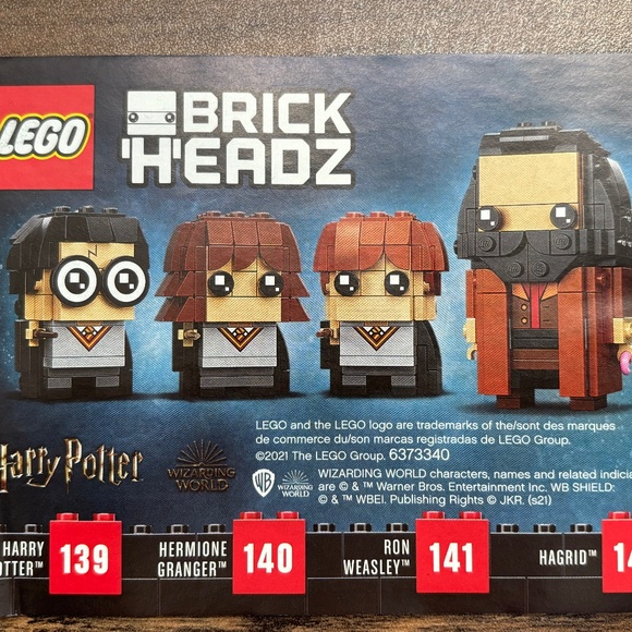LEGO Brickheadz Harry Potter RON WEASLEY Mini Figure 40495 NEW IN BAG - No box - Picture 5 of 5